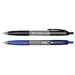 transparent blue ball pen